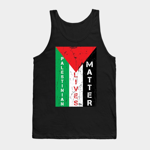 Vintage Free Palestine - Palestinian Lives Matter Tank Top by KanaZone
